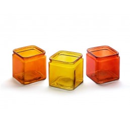 Glass Cube - Assorted Colors